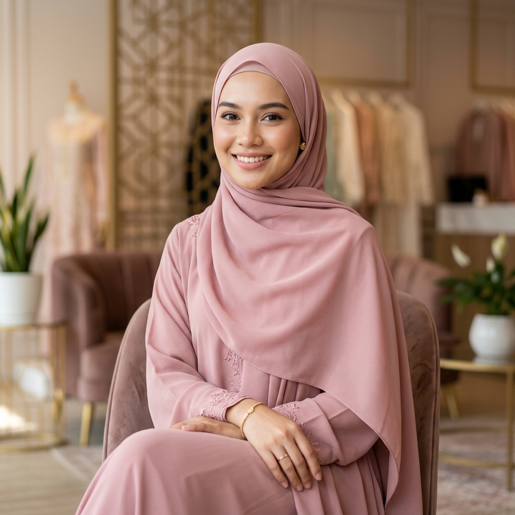 Set Hijab Gamis Rayon