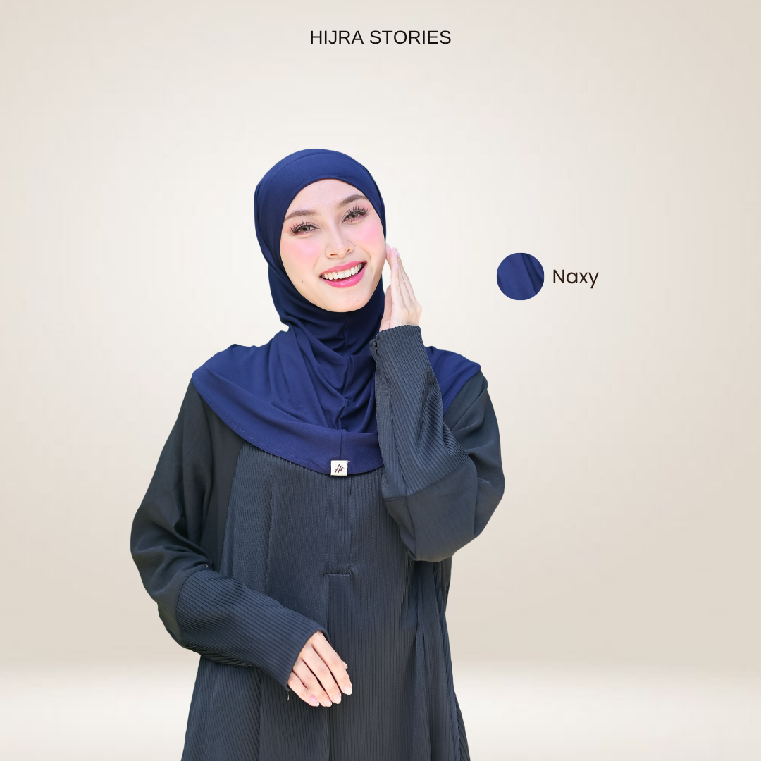 Hijra Stories Zelva Hijab Sport Hijab Instan Wanita Rayon Tencel Premium